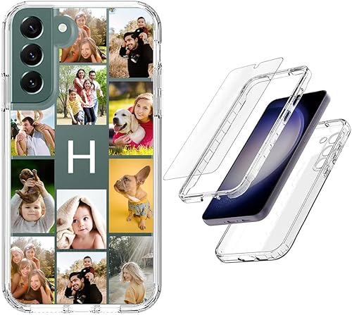Vista 213 de Funda transparente 3 en 1 diseñada para teléfono Galaxy S21, Plus/Ultra/FE 5G Samsung, capas protectoras híbridas [protector de pantalla] Borrar 05