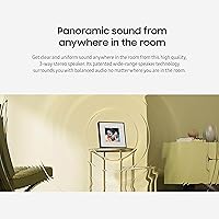 Vista 6 de Samsung LS60D Music Frame Altavoz inteligente con audio Dolby Atmos, Q-Symphony, diseño personalizable, sonido de amplio rango, transmisión