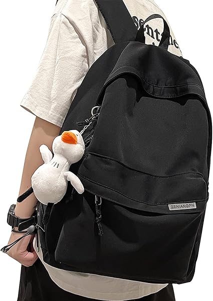 Amazon Co Jp Topokentlina リュック レディース 軽量 通学リュック 女子高校生 リュック 女子 防水 軽量 かわいい カジュアル 15 6インチpc収納 通勤 旅行 かわいい バックパック おしゃれ 男女兼用 ブラック ファッション