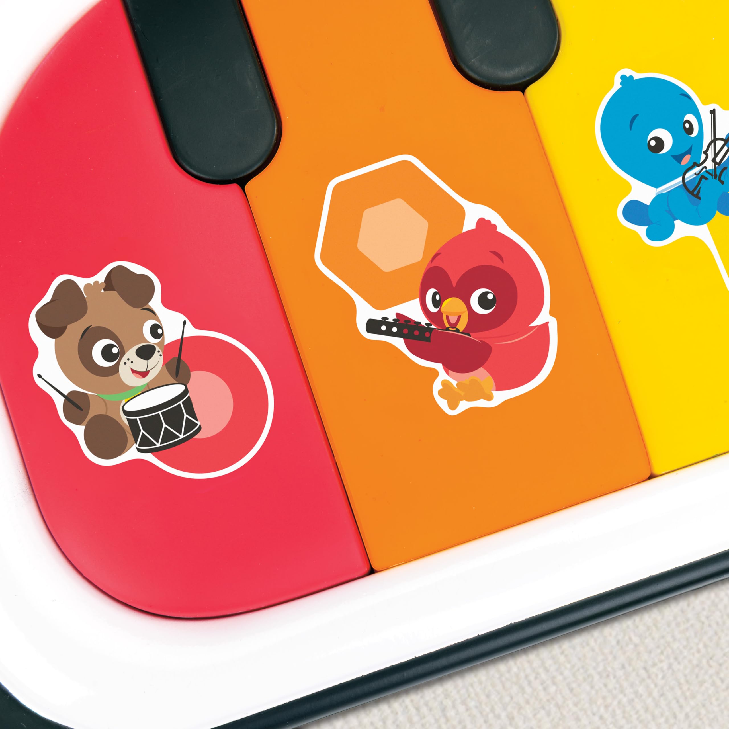 Baby Einstein Asiento de suelo 4 en 1 Kickin' Tunes para aprender a sentarse, con música y lenguaje, 2 posiciones y piano de patadas desmontable, a partir de 4 meses