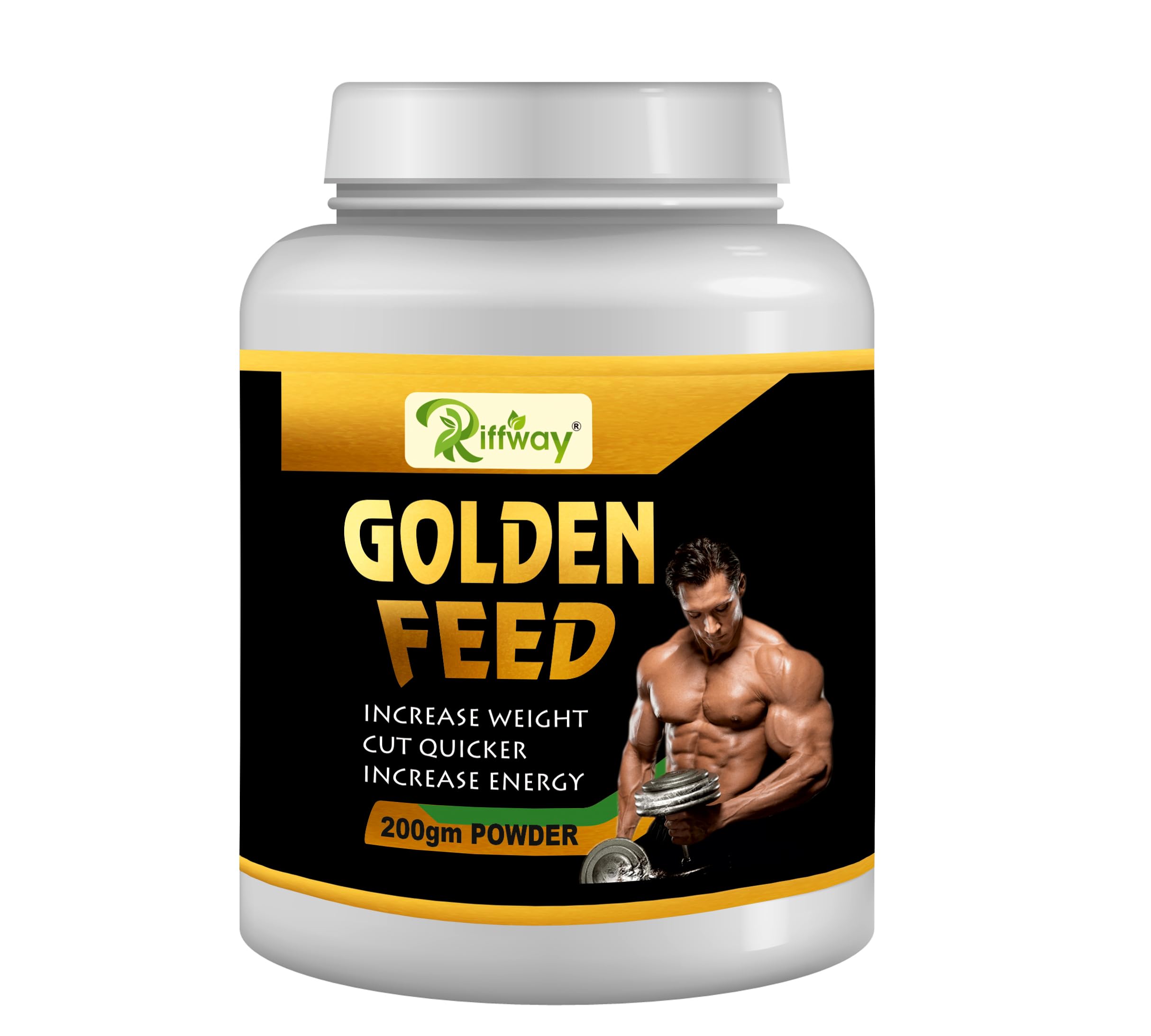 Golden feed |Weight Gain Powder Advanced Formula For Fast Weight Gain,Weight Lifters Supplement | Weight Gainer For/Mass Muscle Protein Formula|Weight Gain Ayurvedic Powder| 200gm-image-7