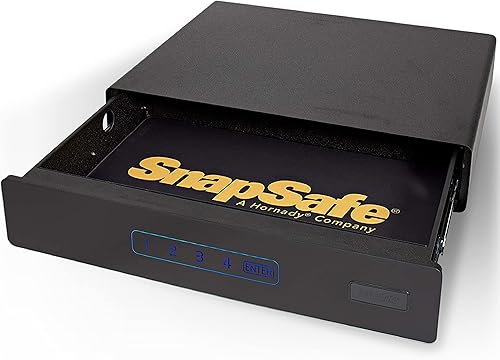 SnapSafe Caja fuerte debajo de la cama, tamaño mediano  Caja fuerte para armas de fuego, municiones y objetos de valor  Cabe en el maletero de SUV