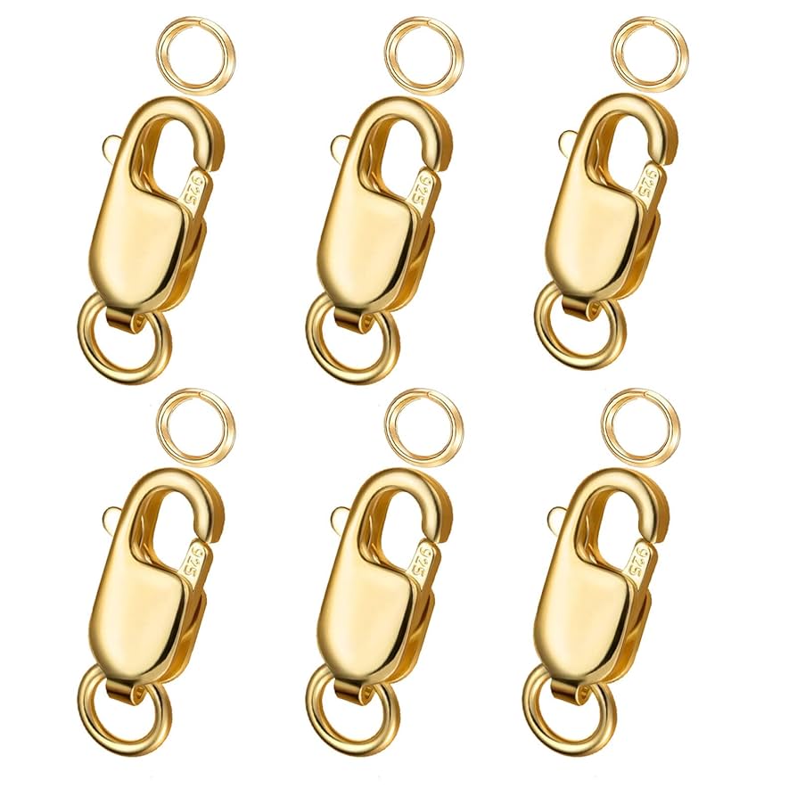 18kゴールドネックレス ロブスタークラスプ 1個売り】 留め具 18金 イエローゴールド フック ロブスター