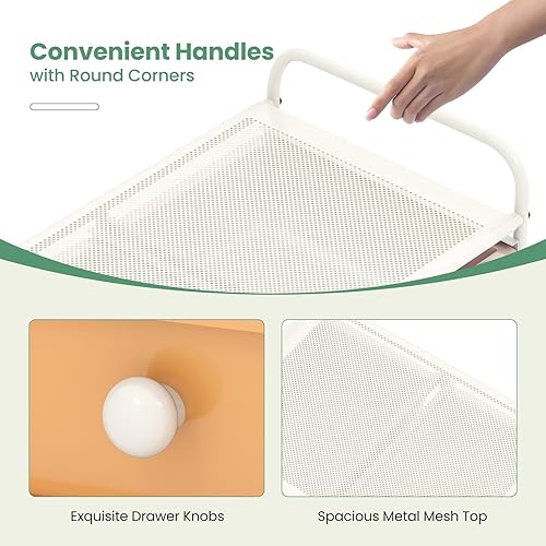 Vista 296 de LDAILY Carrito de almacenamiento con ruedas de 15 cajones, carrito rodante con cajones para aula, organizador de manualidades con ruedas con marco