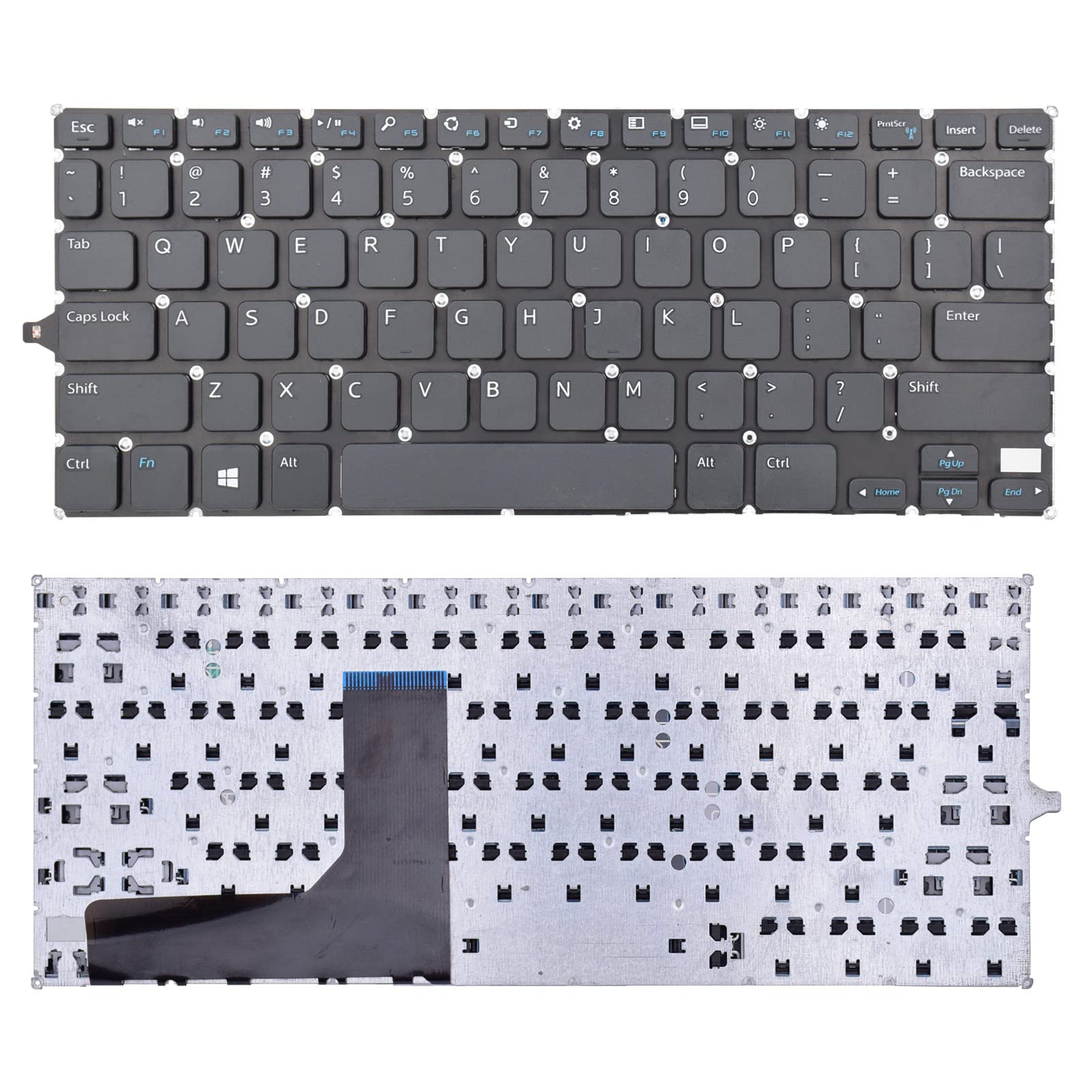 TLBTEKKeyboard Replacement Compatible with Dell Inspiron 11-3147 11-3148 11-3152 11-3153 11-3157 11-3158 Series Laptop