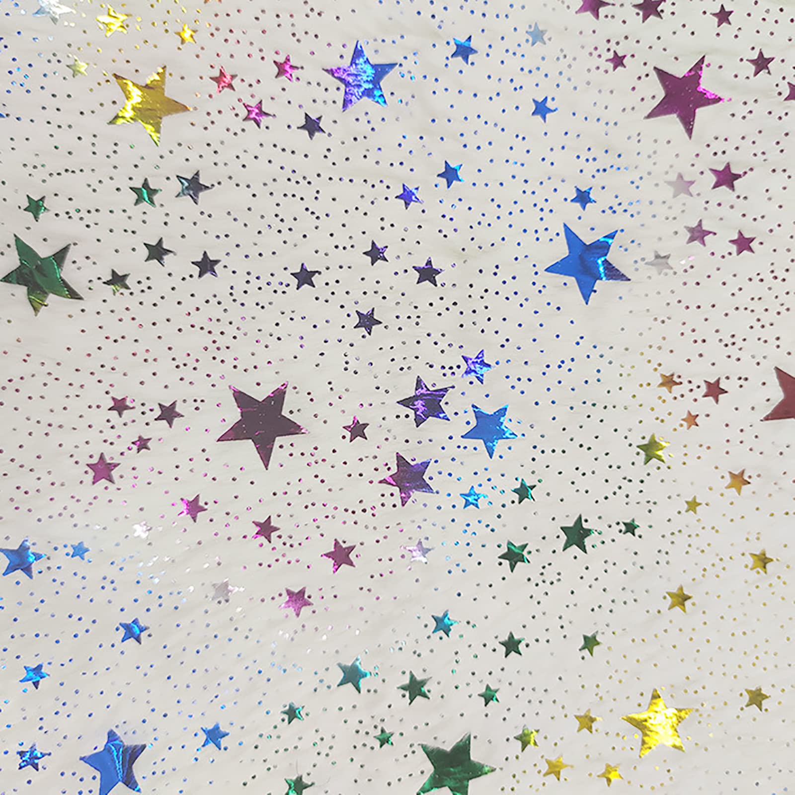 Tela de Felpa Tejido de Piel sintética con estrellitas Tejido de vellón Tejido Decorativo para Manualidades, Costura, Disfraces, decoración, Fondos de Cosplay 160X100cm(Size:10m)