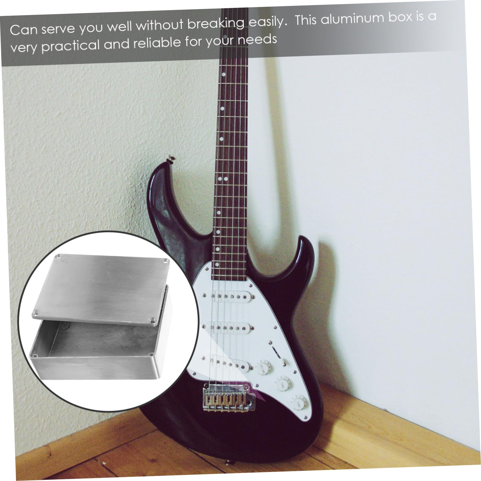 Yardwe Box Aluminum Guitar Effect Pedal Case Box Enclosure Durable Die Cast Housing Easy Install for Guitar Accessories Secure Protection for Effects Pedals