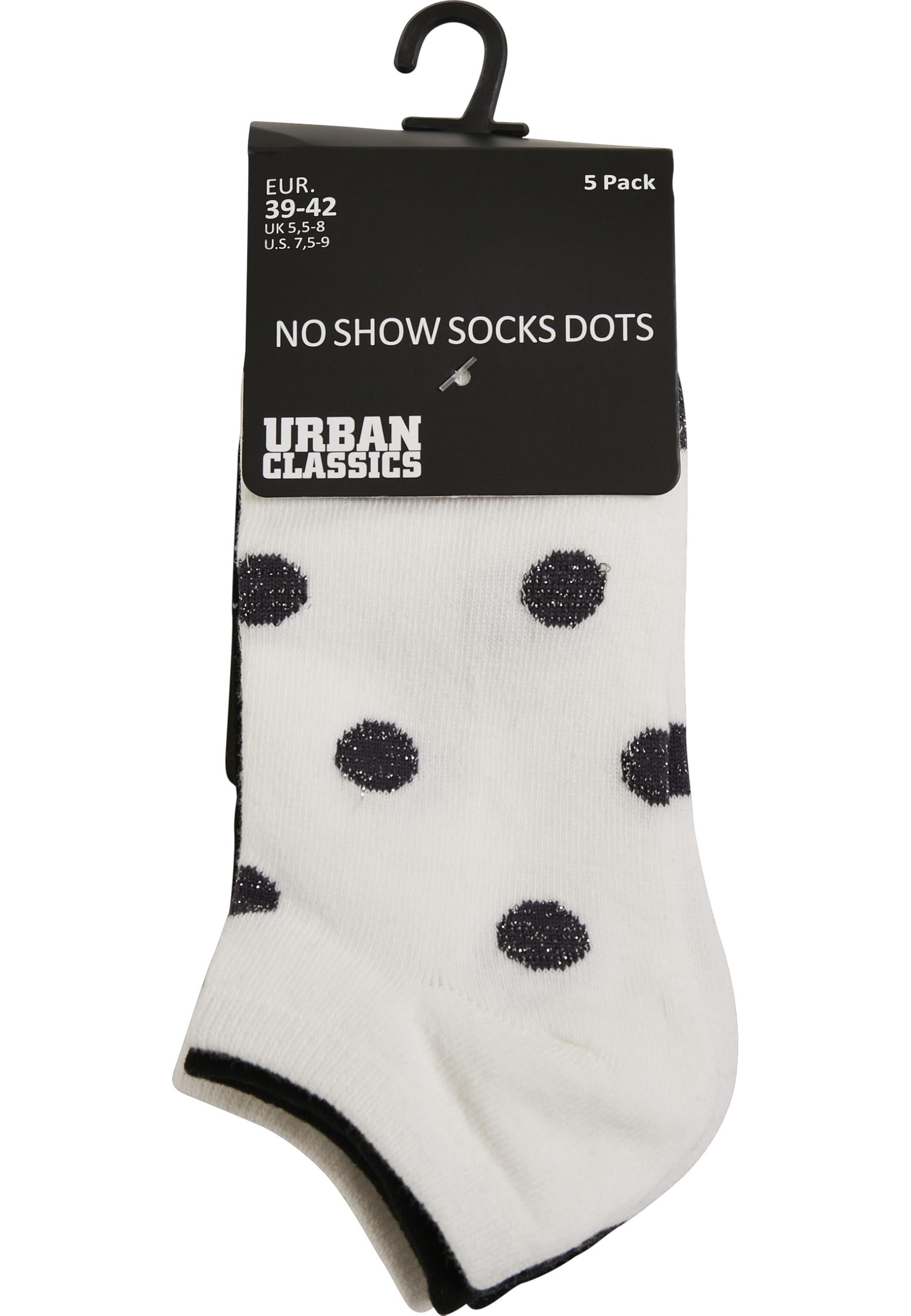 Urban Classics skarpety Uniseks No Show Socks Dots 5-pak