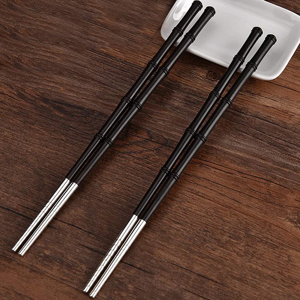1 Paar Silber-Essstäbchen-Geschenk, Wiederverwendbare Essstäbchen aus chinesischem Sterlingsilber zum Kochen, rutschfeste Essstäbchen, hochwertiges Geschirr B (B)