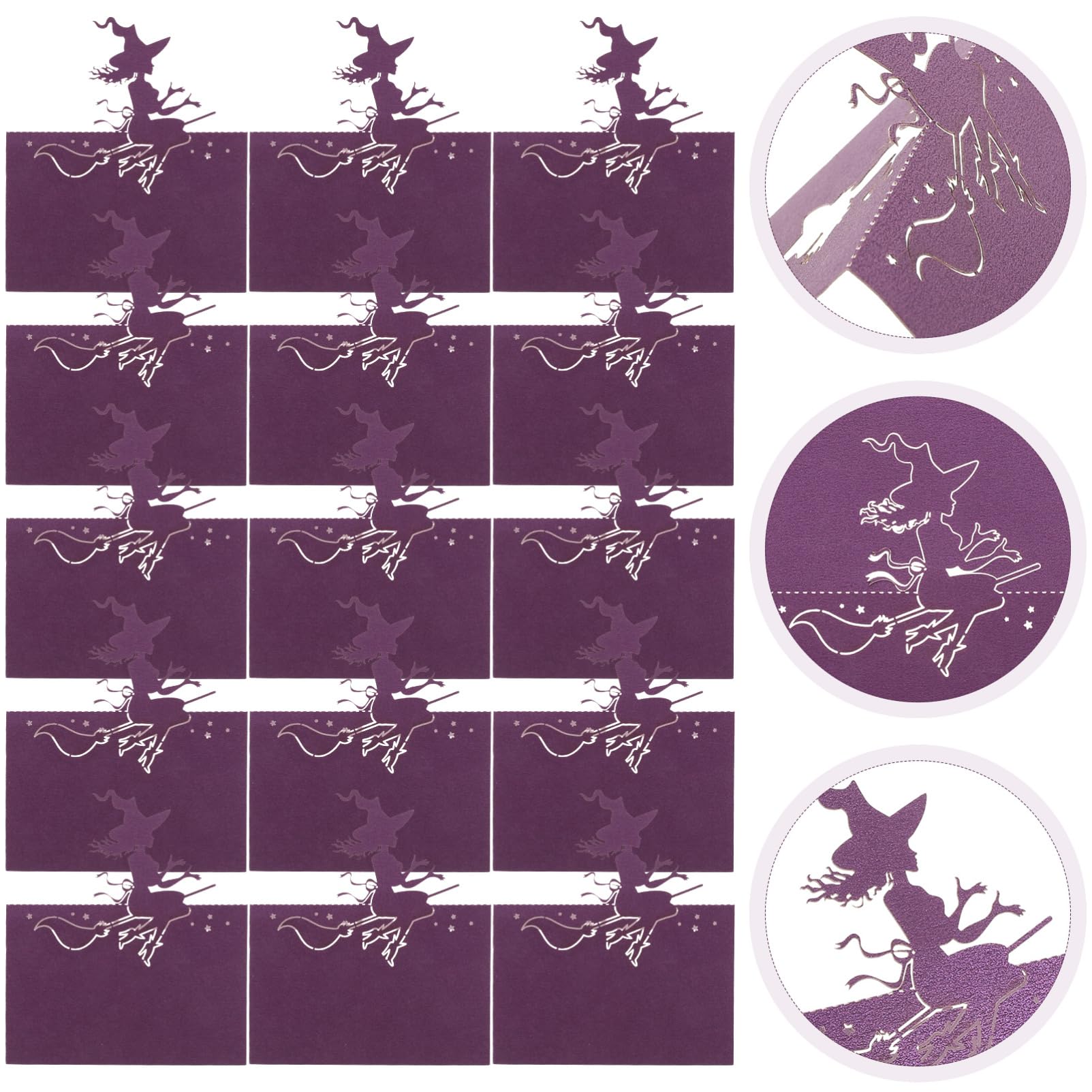 Alipis 3 Set Cartellini Segnaposto Eleganti Per Halloween Biglietti Decorativi Per Matrimonio E Feste Design Per Nomi E Facile Da Usare 50 Pezzi*3