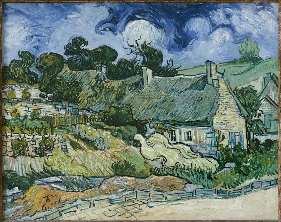 Tableaux sur toile Van Gogh décoration murale moderne Auvers sur Oise