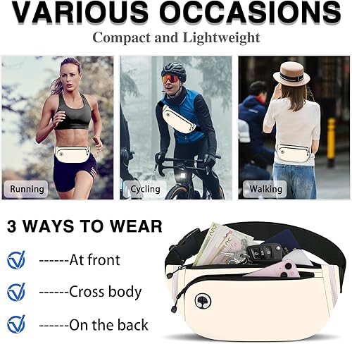 Miniatura 7 de Riñoneras para mujeres y hombres, Beige, A la moda