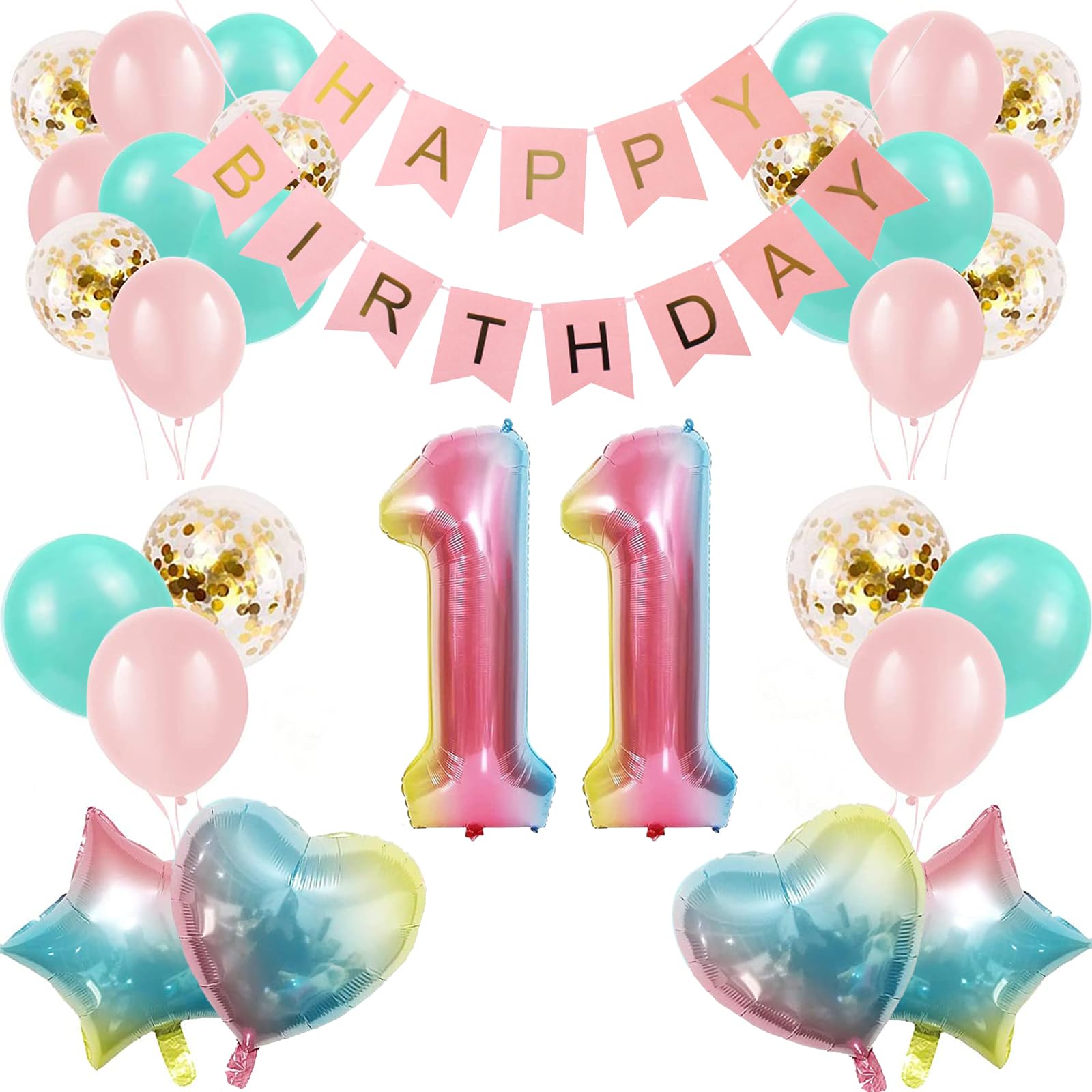Photo 1 of SEDECIDE 11th Birthday Balloon & Banner Set
