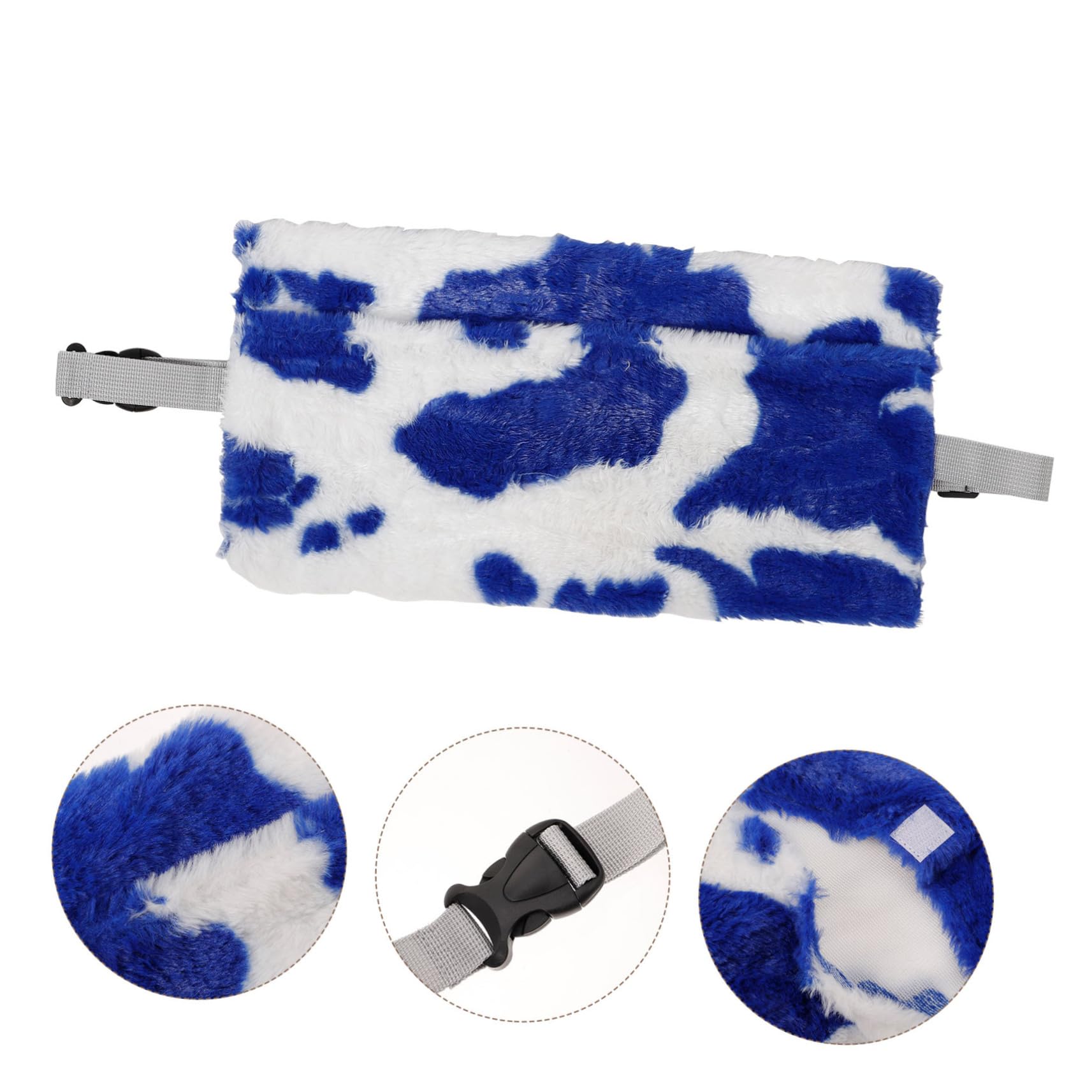COLLBATH Paquet de Transport pour Reptiles et Lézards Portable Réglable en Polaire Légère Taille Moyenne pour Voyage Extérieur Promenade Cochon d'Inde Dragon Barbu