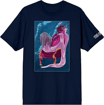 Lore Olympus Persephone Mens Navy Blue Short Sleeve Tee