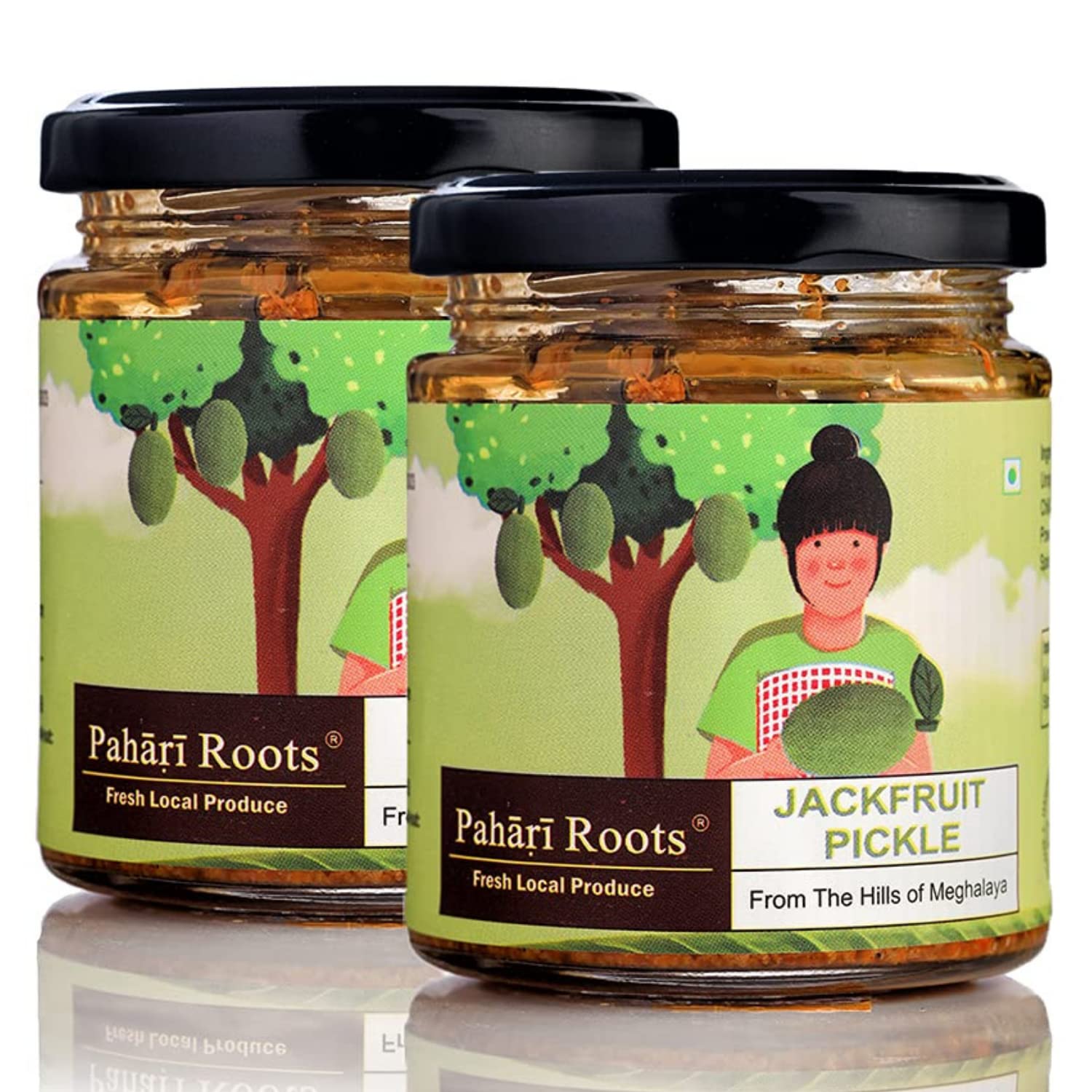 Pahari Roots - Jackfruit Pickle (2x200g) | Kathal Achaar from Meghalaya | Made with Yound Tender Green Jackfruit, Basic Spices & Mustard Oil | Kathal Pickle | Ready to Eat (B08GCSL76F) Amazon Price History, Amazon Price Tracker