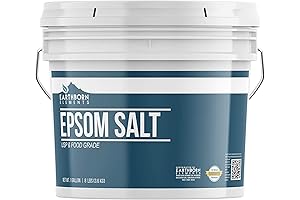 Epsom Salt (1 Gallon), Natural Muscle Recovery, Magnesium Sulfate Pure USP Grade
