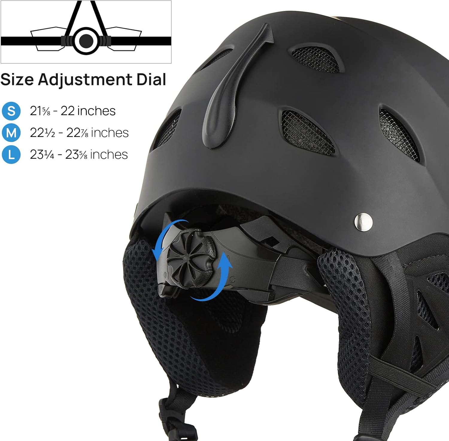 ILM Ski & Snowboard Helmet for Adult Men Women, Youth & Kids Snow Sports Snowboarding Helmets Goggles Compatible Model S1-17