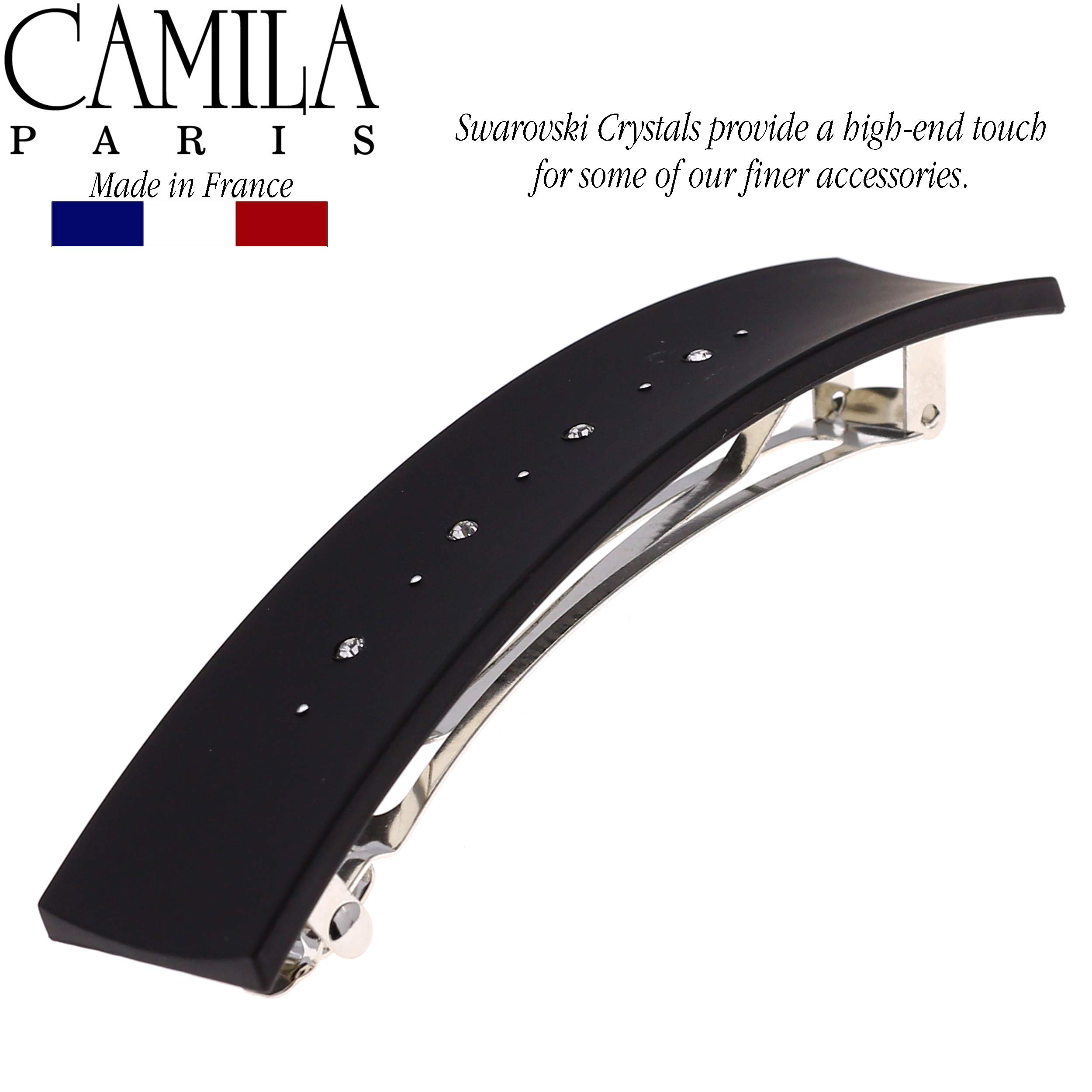 French Hair Barrette Clip Automatic Clasp Strong Hold Grip No Slip Amazon.com : Camila Paris CP2652 French Hair Barrette Clip  main image 3