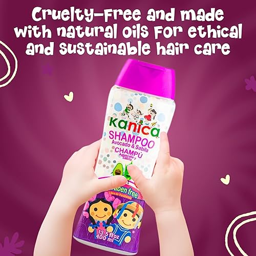 Miniatura 8 de Kit integral de cuidado del cabello, 2 champús sin parabenos de 13.5 onzas y 2 gel para el cabello sin alcohol de 9.29 onzas, productos nutritivos