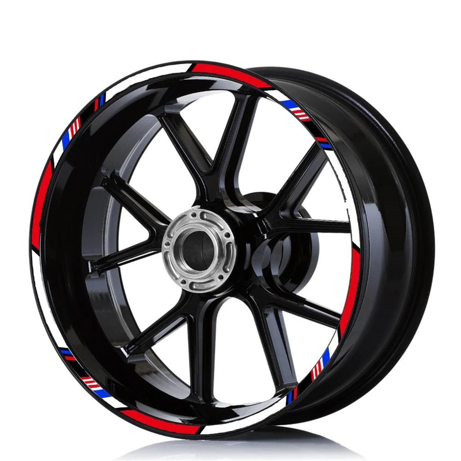 Stickers Motorcycle Stickers Reflective Rim Motorbike Waterproof Decals for REPSOL HRC CBR250RR CBR400RR CBR600RR CBR1000RR(Style 2)