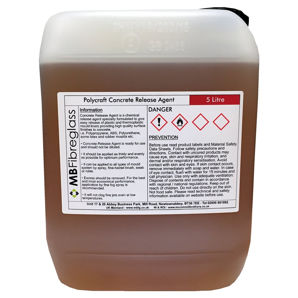 Polycraft ( Mb Fibreglass ) Polycraft Concrete Release Agent - 5 Litre (5000Ml)