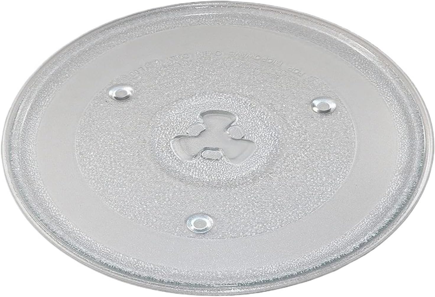 10.5 Inch Microwave Turntable Plate, Round Glass Replacement Dish, Durable & Universal Spare Plate