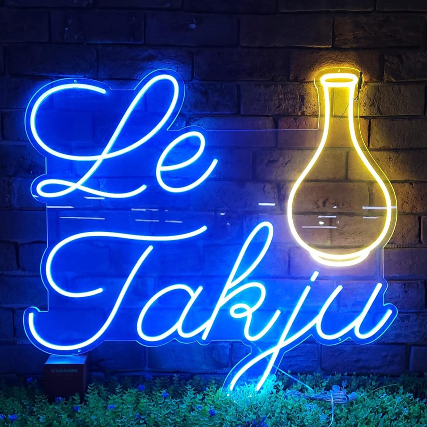Ledネオンサイン Le Takju Soju ネオン看板ネオン管 韓国 インテリア ハングル居酒屋 Open 営業中看板 開店 On Air お酒 レストランの看板 レストランサイン Wine Beer Bar レストラン広告 カフェ 自由にカスタマイズしてください 449 第一ネット No Sign Neon Sign