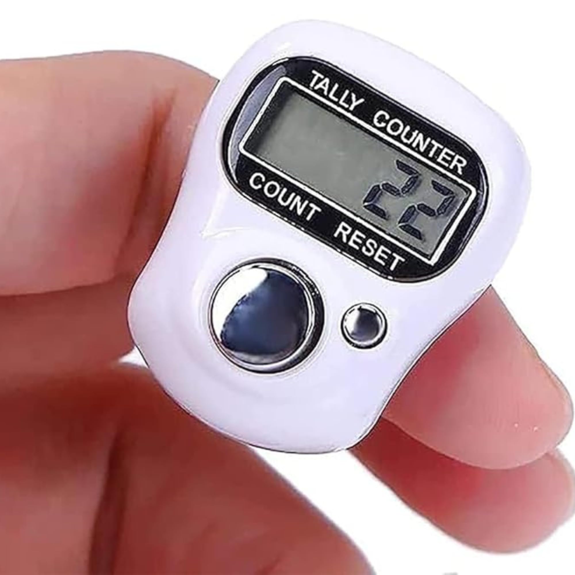 Naam Jap Counter | Mini Digital Tally Counter Finger Ring | Electronic Chanting Count Machine for Mantra Jap, Meditation, Prayer & Cricket Umpire | Digital Counting Device (Multicolor) (1)-image-0