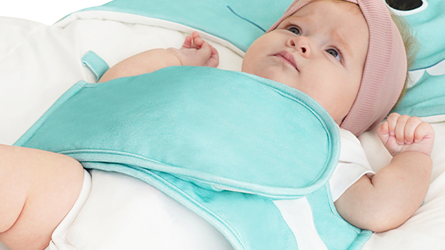 Sacco A Pelo Neonato Bebamour In Cotone 100%, Con Cerniera E Pulsanti, Design Mostriciattolo, Per 0-18 Mesi (Blu Scuro, 50-85 Cm)