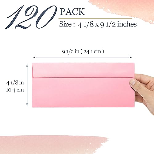Miniatura 4 de Sobres de negocios, paquete de 120 sobres #10, 4 18 x 9 12 pulgadas, 6 colores