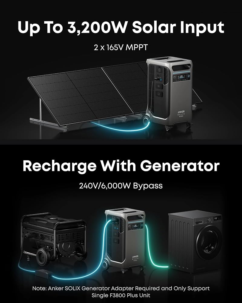 P*G様 Anker SolixC800Plus PortablePowerSt Amazon.com : Anker SOLIX F3800 Plus Portable Power Station (2025