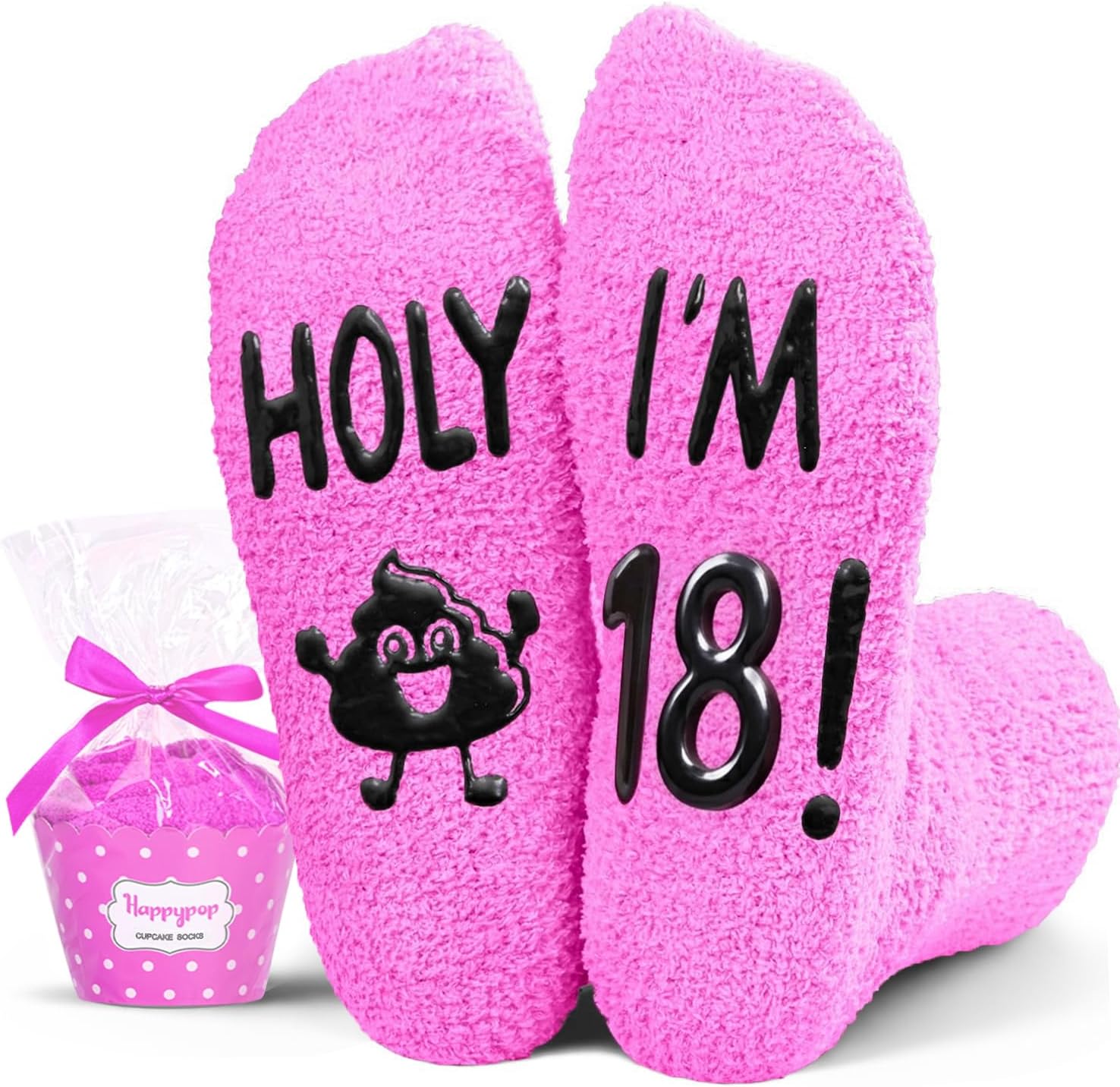 HAPPYPOP Birthday Gift Ideas for Teens - 13-19 Year Old Girls Holy Fuzzy Socks for Daughter