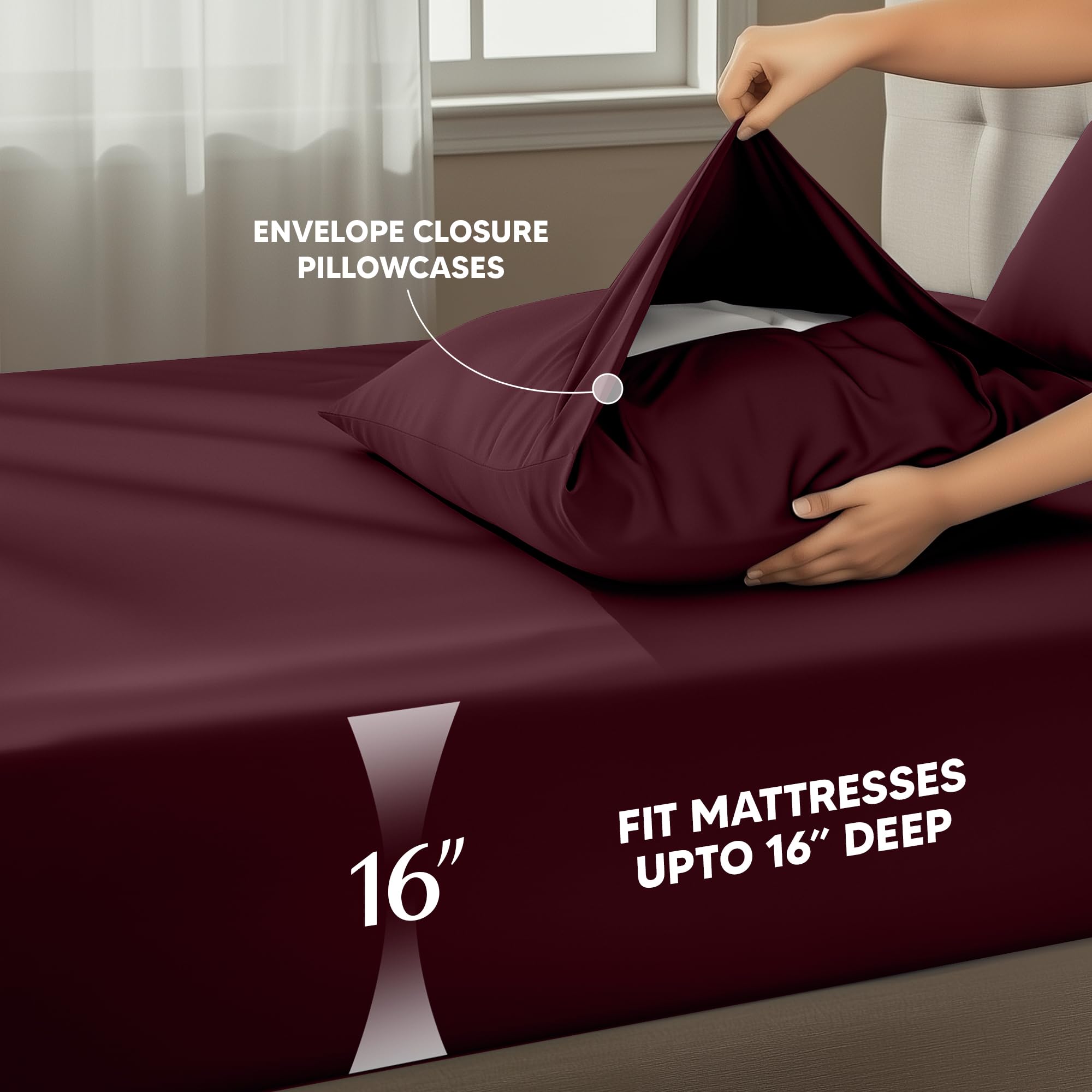 クイーンサイズ 4ピースシーツセット Amazon｜Utopia Bedding クイーンサイズシーツセット – 4ピースベッド