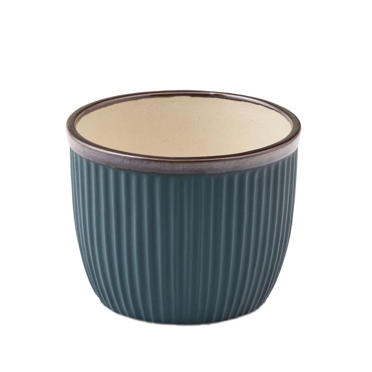 Claymistry Deep Sea Green Ceramic Pot for Indoor Plant 4.3*4.3*3.5