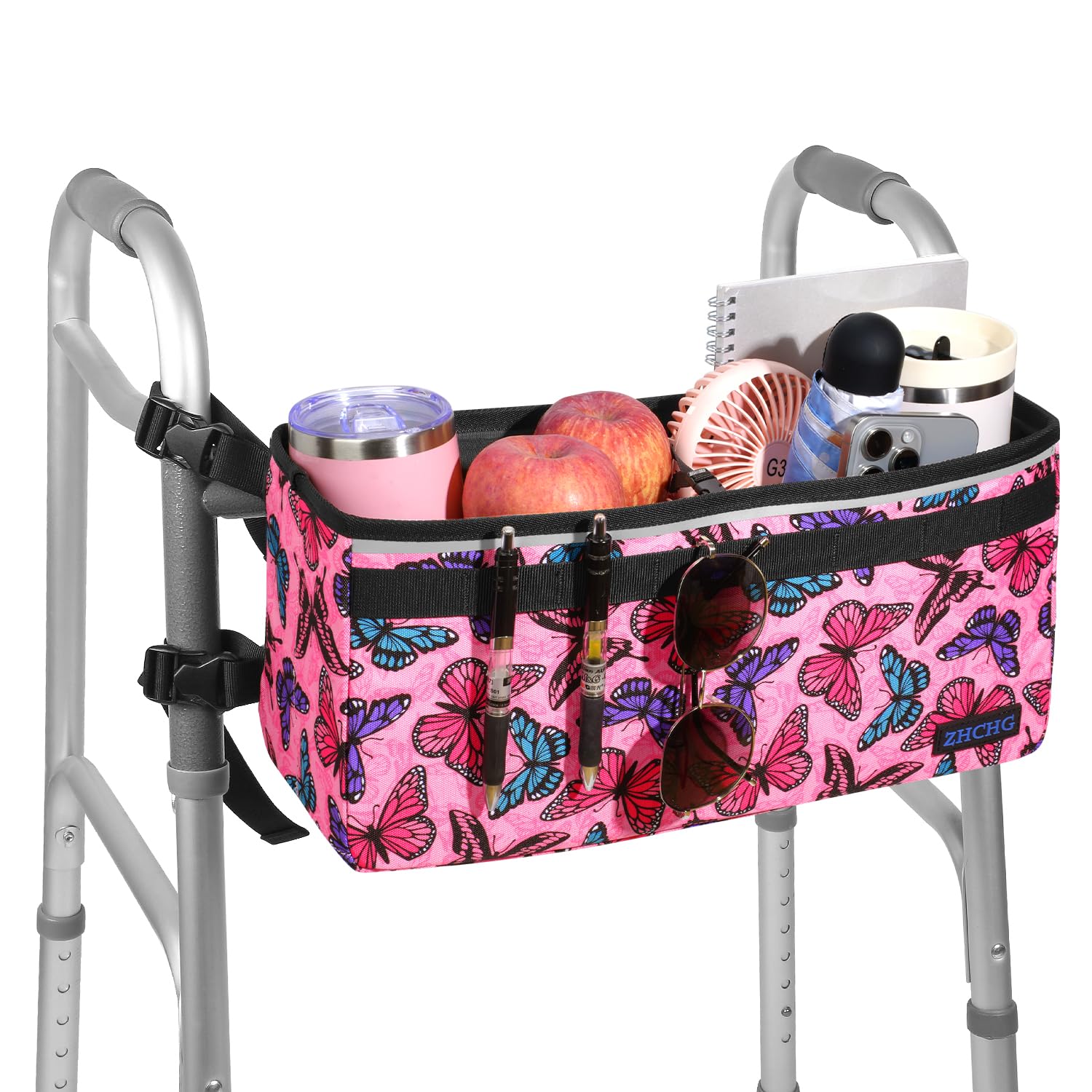 ZHCHG Walker Basket for Seniors, Walker Accessories Bag for Folding Walker
