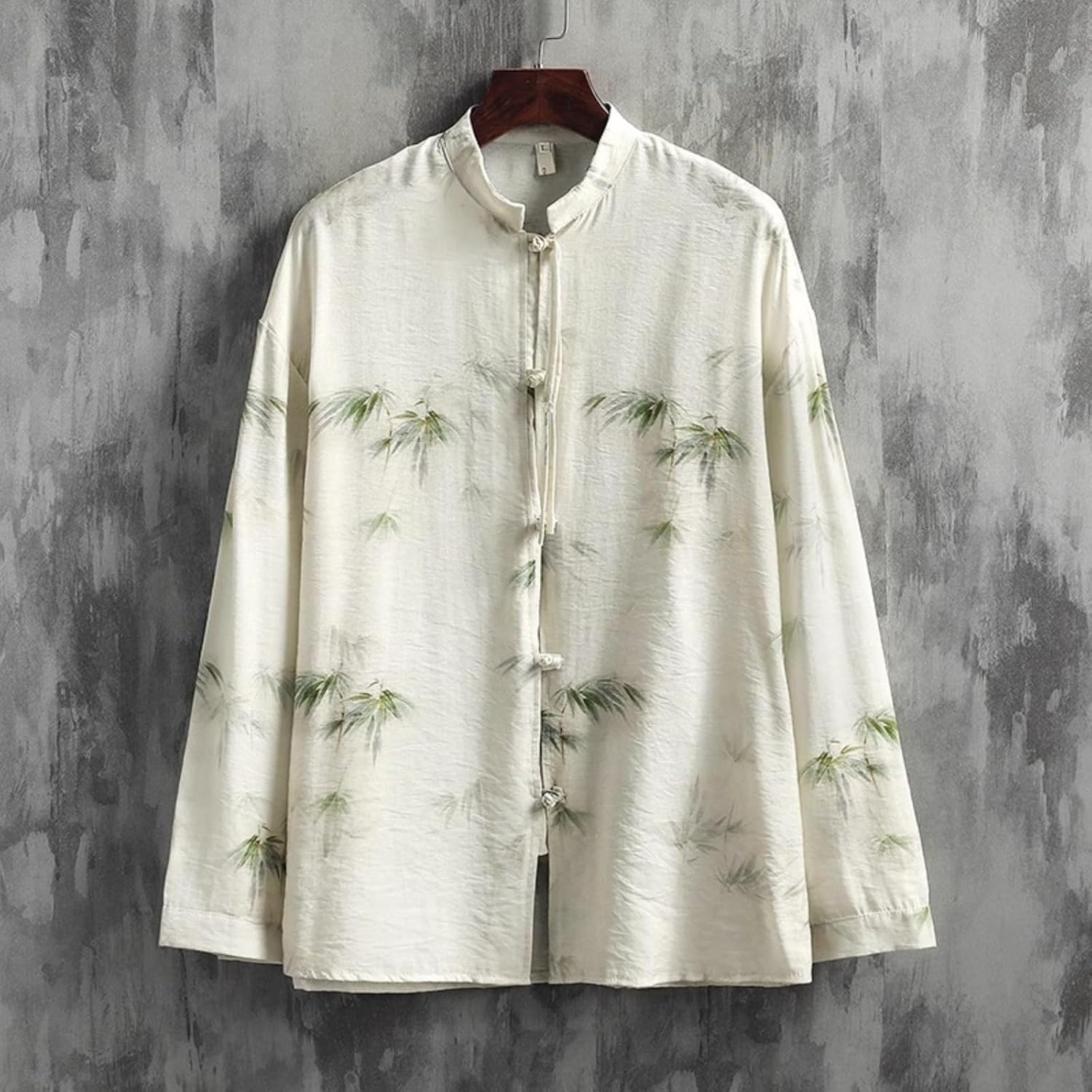 Retro Chinese-Style Men's Pattern Tang Suit Shirt, Chinese Stand-up Collar Tops