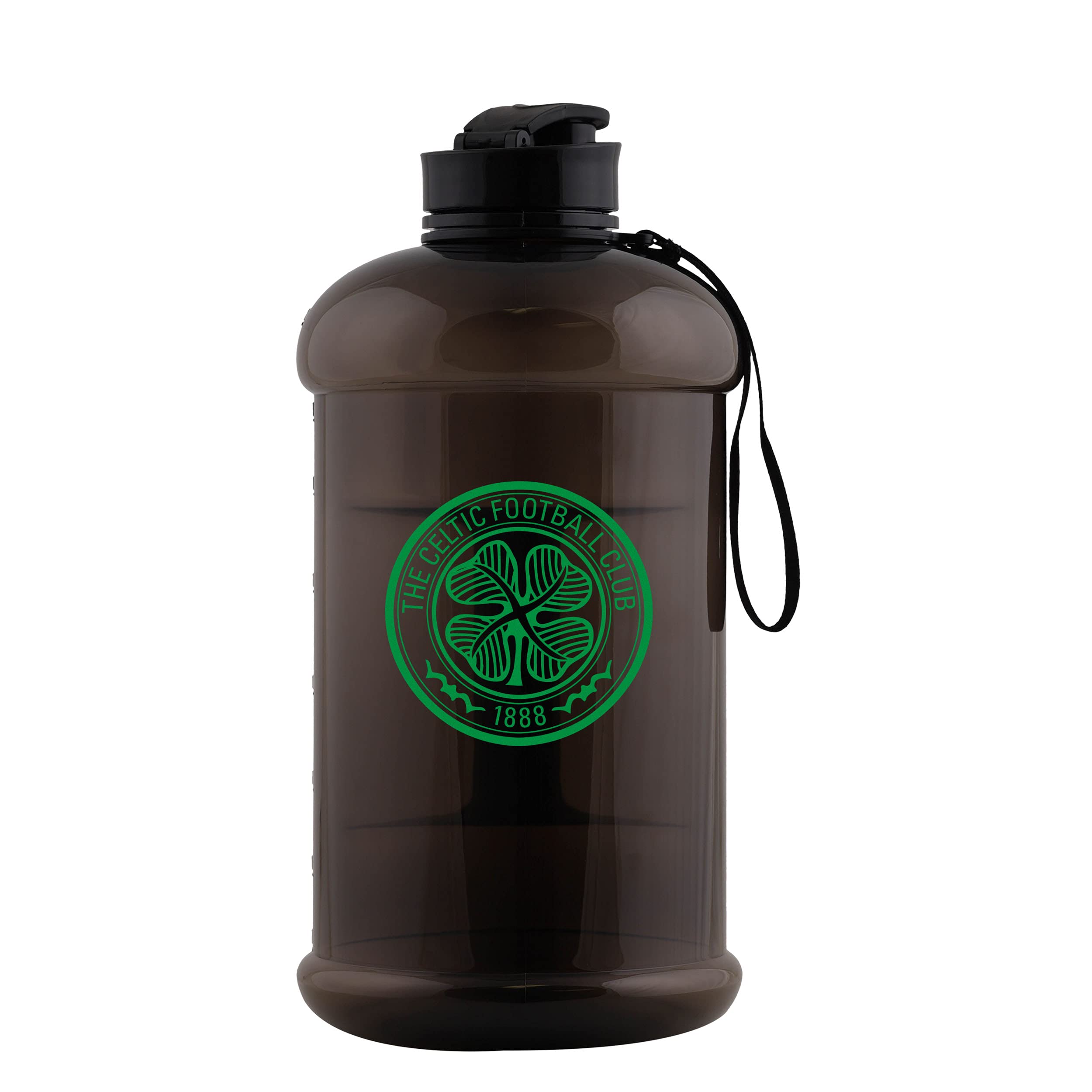 FOCO Official Licensed Celtic FC 2 Litre Clear Sports Bottle