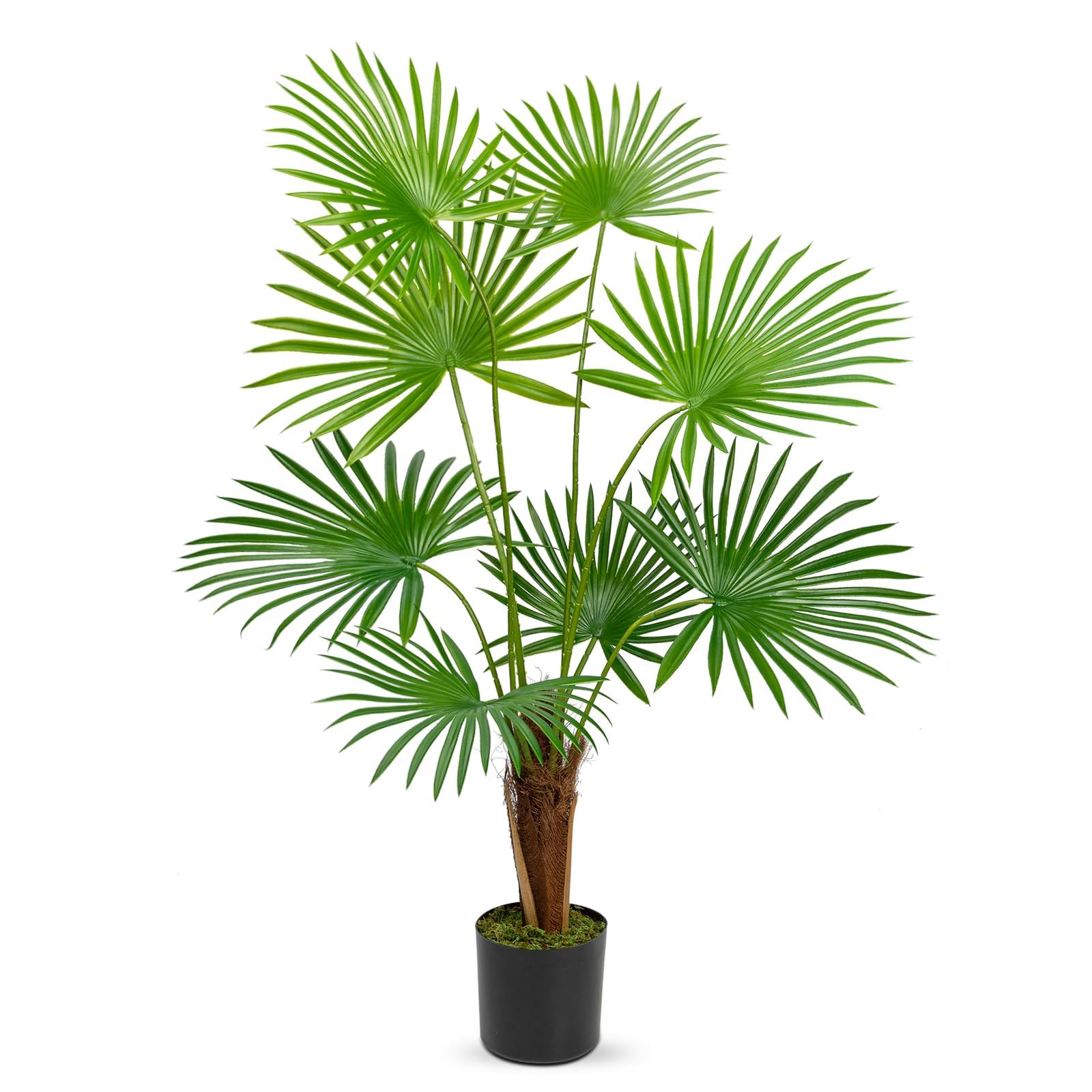 Planta Artificial Suculenta En Maceta Veryhome - 36 Cm De Altura, Hojas Verdes Ajustables - Decoración Para Hogar U Oficina