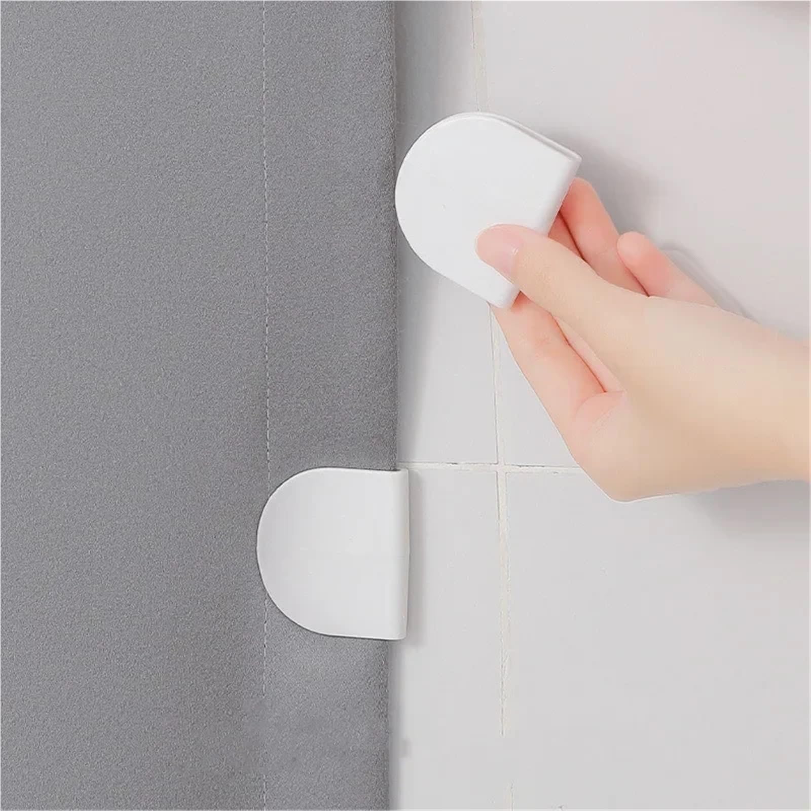 Winddicht for Vorhänge, Duschvorhang-Halter, Fixierer, Bettlaken-Clip, Heimdekoration, Befestigung von Vorhängen an der Badezimmerstange