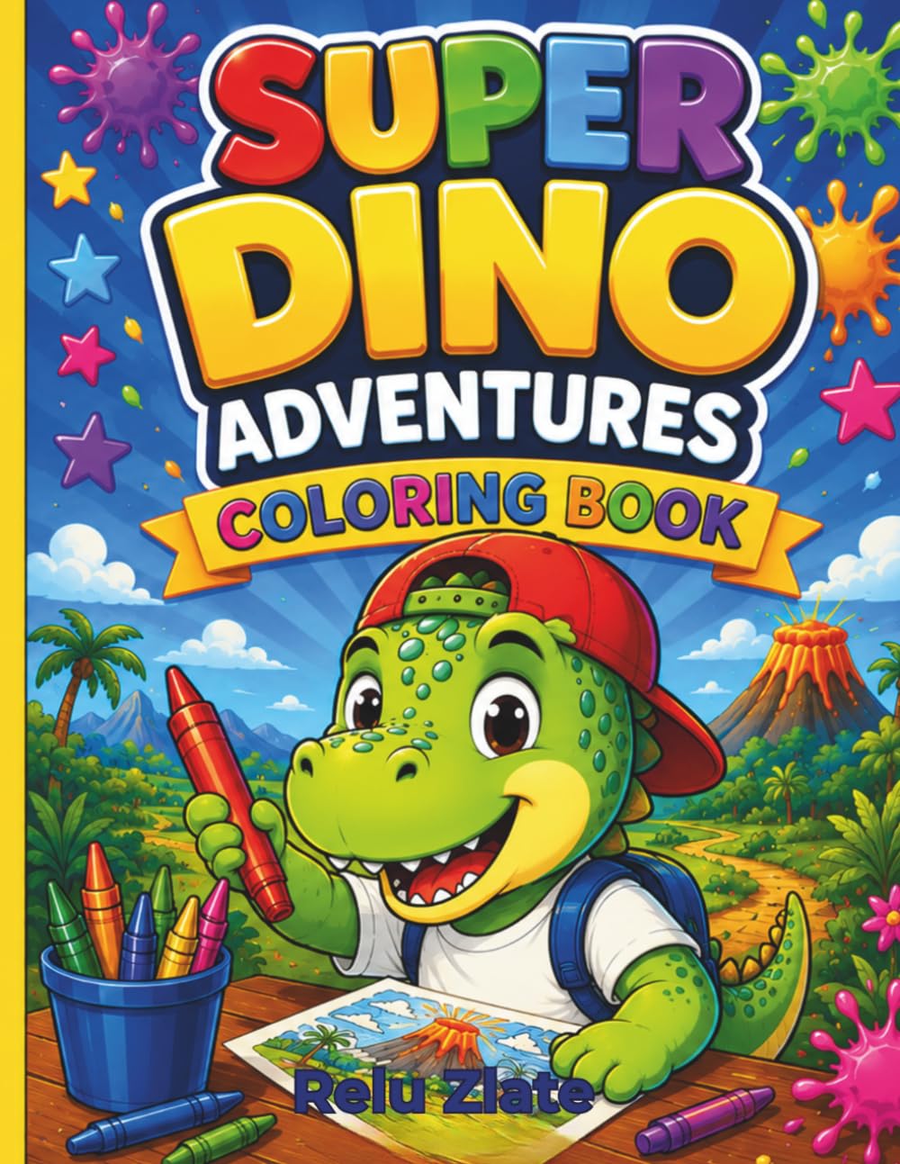 Super Dino Adventures Coloring Book