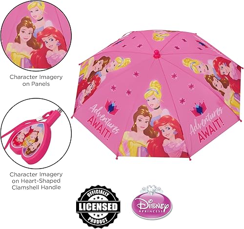 Miniatura 3 de Disney Paraguas para niños, FrozenPrincesaMinnie Mouse para niños pequeños y niñas de 3 a 6 años