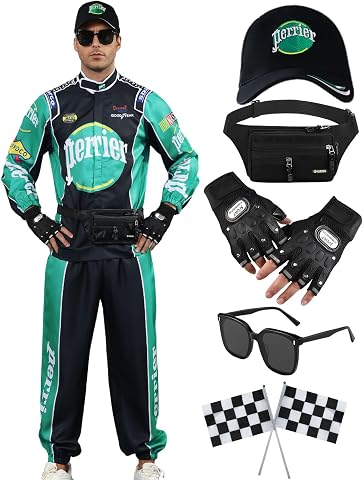 Adult Race Car Driver Costume Full Set for Halloween