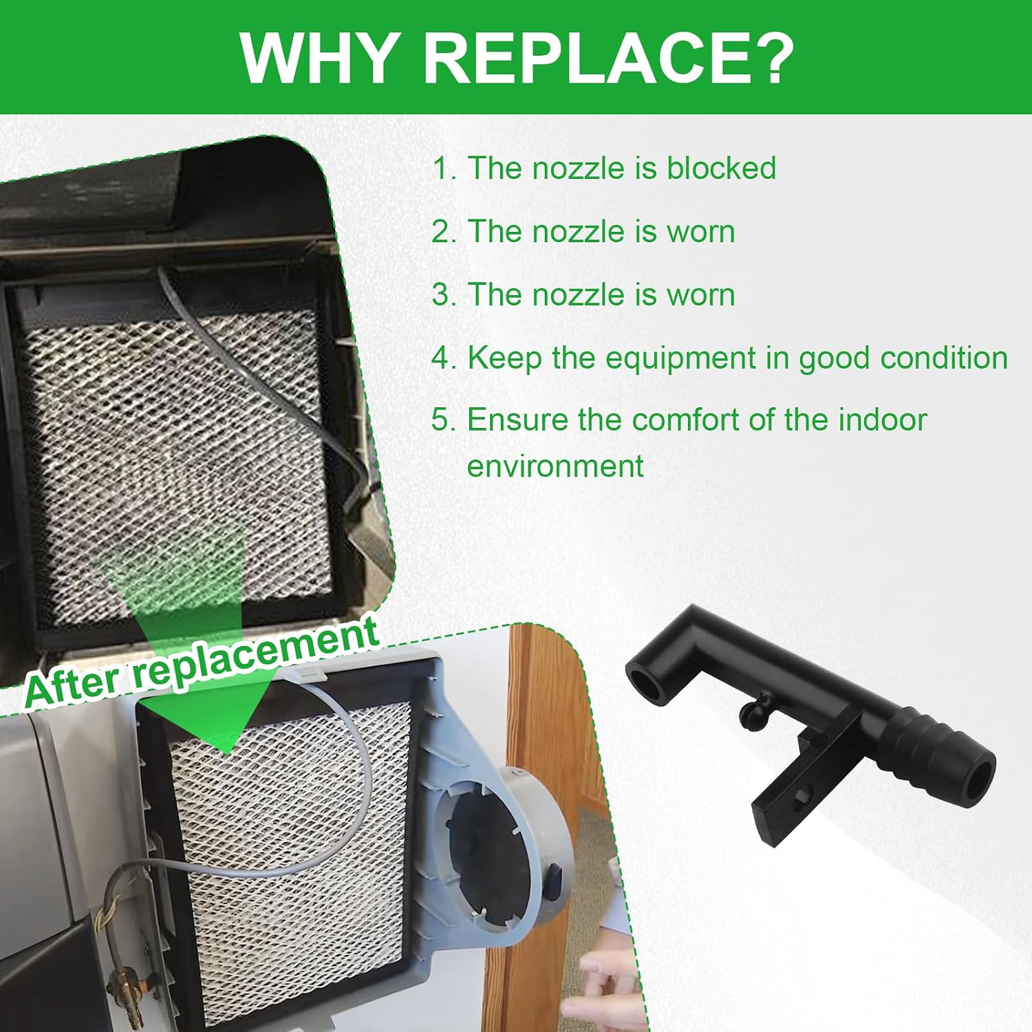 Replacement Humidifier Parts Nozzle 4184 for Aprilaire 350 360 550 558 560 560A 568