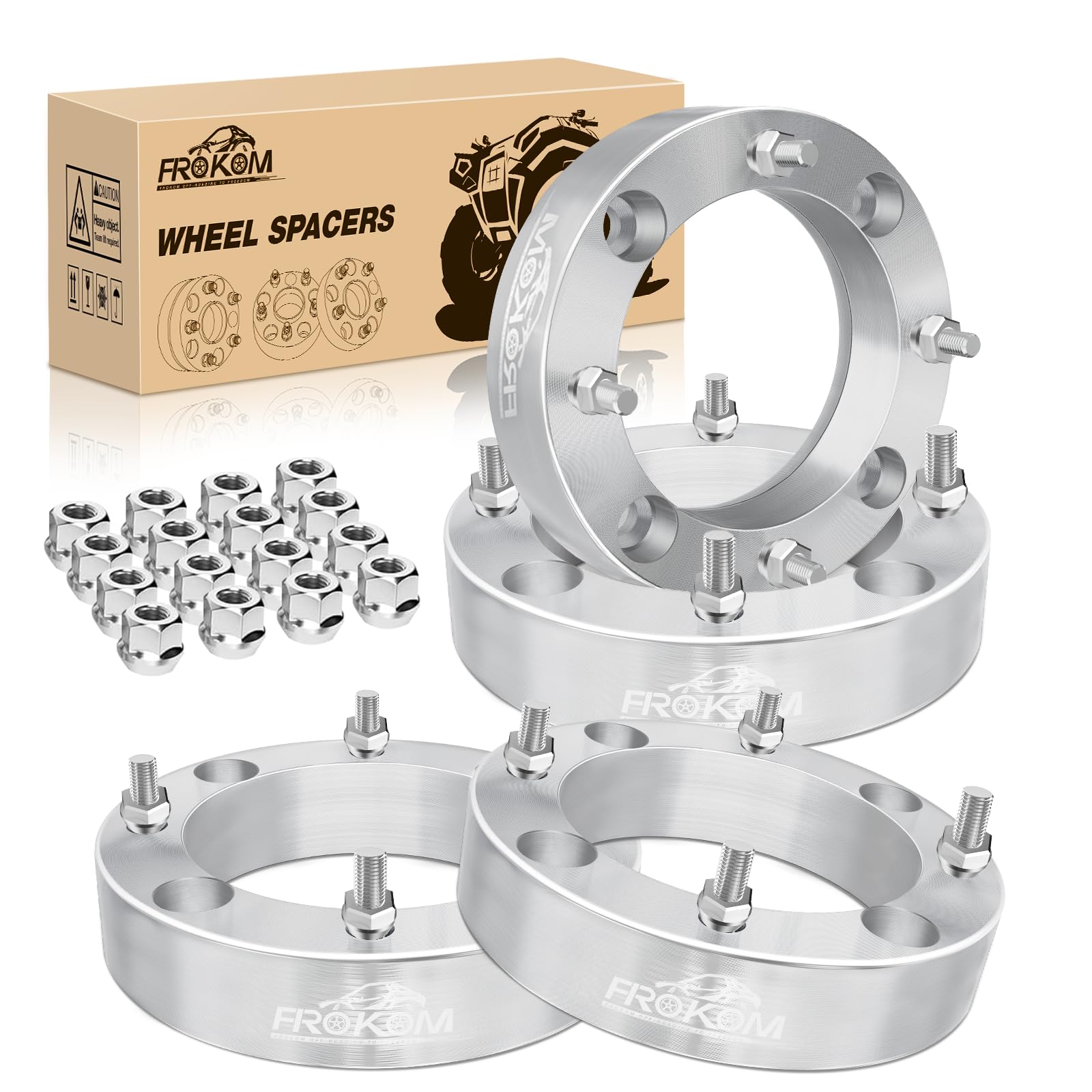12/13.14.16 ひか様 Frokom 4x156mm ATV Wheel Spacers,1.5 Inch Wheel Spacers with 12x1