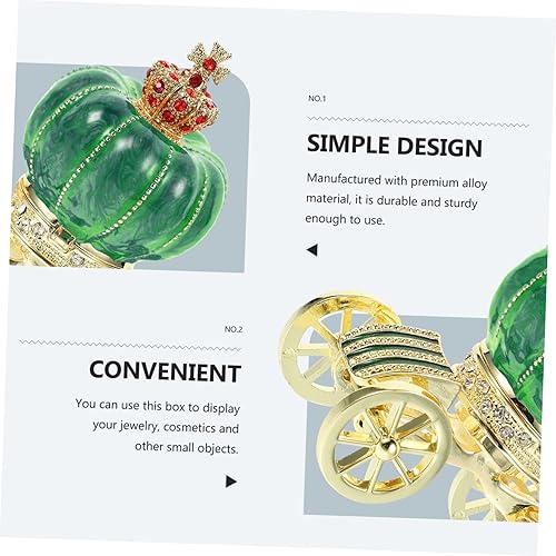 Vista 7 de LIFKOME Box Joyero Para Mujer Animal Figurines Crystal Display Stand Wedding Trinket Box Faberge Egg Romantic Chocolate Box Gift Packaging Box Alloy