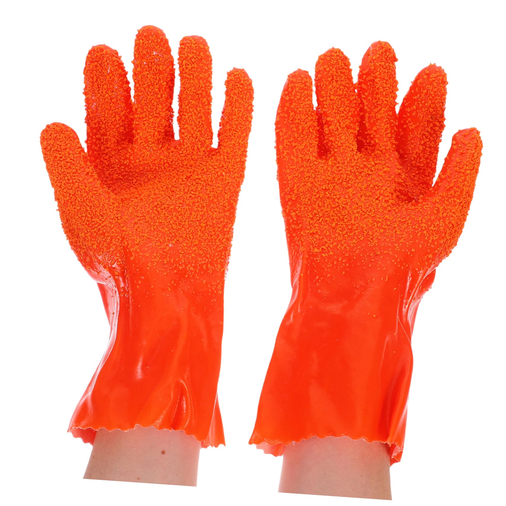 POPETPOP Guantes Largos Impermeables de Goma para Limpieza de Tuberías, Resistentes Abrasión Mayor Seguridad para Uso Industrial y Sistemas de Drenaje Domésticos