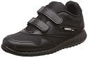 Liberty Force 10 9906-90VGN Black Non-Lacing School Shoes for Kids - 9 UK gallery image