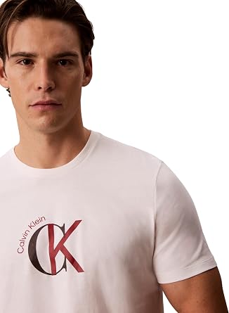 Calvin Klein SS 30S CKJ 2TONE CK GRAPHIC TEE T-shirt Erkek