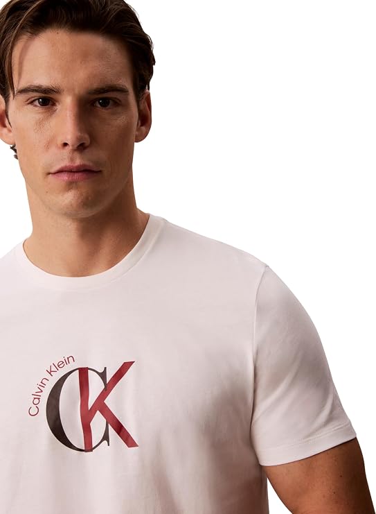 Calvin Klein SS 30S CKJ 2TONE CK GRAPHIC TEE T-shirt Erkek